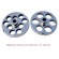 Unger system stainless steel self-sharpening disks mod. B98 for meat mincer mod. 32 - hole diameter 2,5 mm