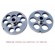 Plates Unger system self-sharpening stainless steel mod. R70 for meat grinder mod 12 - 6 mm diameter holes