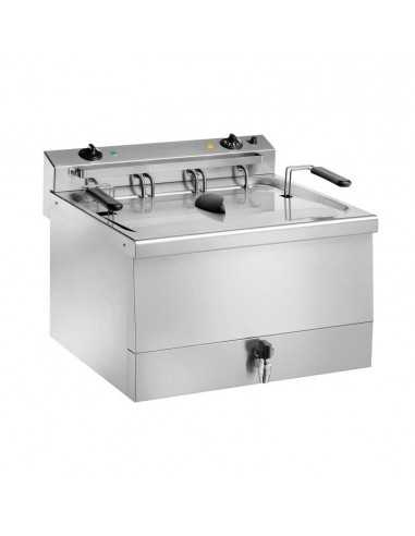 Pastry fryer - Electric - Capacity lt 23 - cm 60 x 62 x 50 h