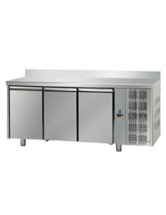 Refrigerated Table with Back Panel and 3 Doors -...