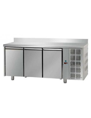 Refrigerated table - Alzatina - N. 3 Doors - cm 187 x 70 x 95/102 h