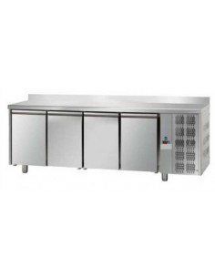 Refrigerated Table with Back Panel and 4 Doors -...