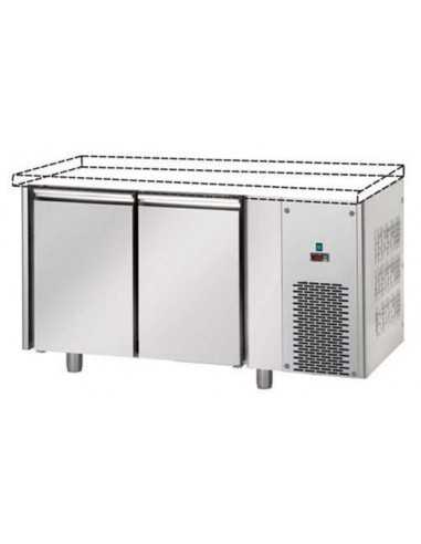 Mesa refrigerada sin encimera con 2 puertas -...