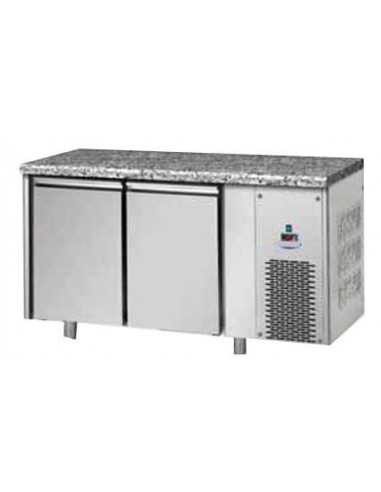 Refrigerated table with granite top and 2 doors...