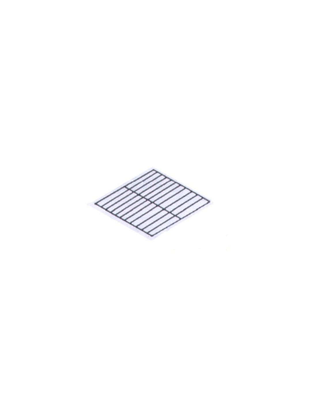 Plasticized GN 1/1 grill - Size 53x32.5 cm