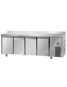 Mesa refrigerada con panel frontal y 4 puertas -...