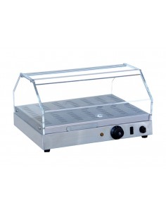 Vetrina calda con 1 ripiano e antine in plexiglass - cm  50 x 37 x 27.6 h
