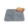Interchangeable waffel plate - shape: 4 115x125x25 mm waffles - in non-stick teflonate aluminium