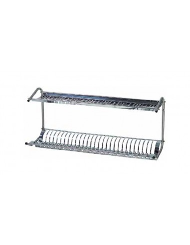 Wall-mounted dish drainer - A wall - cm 80 x 26 x 37h