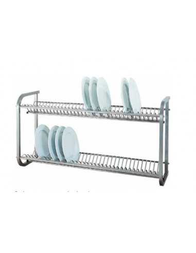 Pensile scolapiatti in acciaio inox 1200x400x660h- Macchine del Gusto