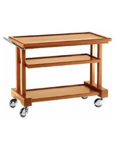 Service trolley - Wood - N. 3 shelves - cm 115 x 55 x 82h