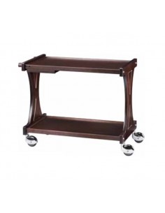 Carrello di servizio - Legno multistrato - N. 2 ripiani -...