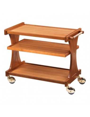 Service trolley - Wood - N. 3 shelves - cm 86 x 55 x 85h