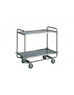 Carrello trasporto pesante - Acciaio inox - N. 2 ripiani...