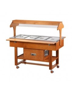 Espositore refrigerato - Legno multistrato - Cupola - cm...