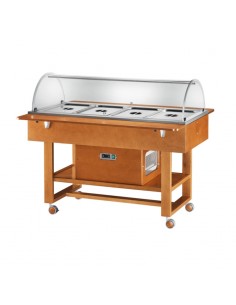 Espositore refrigerato - Legno multistrato - Cupola - cm...