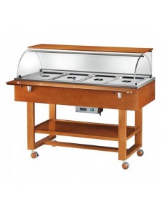 Espositore termico - Legno multistrato - Cupola - cm 148...