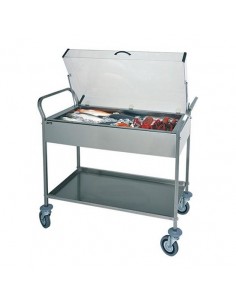 Carrello di servizio - N. 8 piastre eutettiche - cm 108 x...