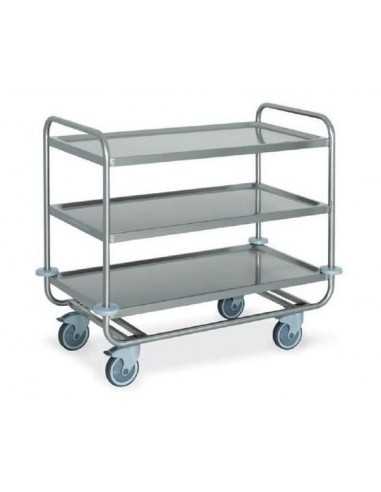 Heavy duty trolley - Stainless steel - cm 109x69x95h