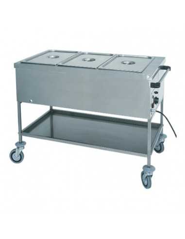 Thermal trolley - Dry resistance - N. 2 tanks - cm 84 x 65 x 85h