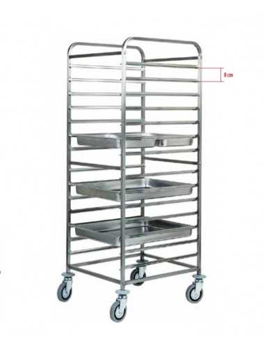 Trolleys - N. 14/28 hojas x  GN 2/1 o 1 GN 1/1 - cm 64.5 x 72 x 182h