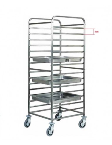 Trolleys - N. 14/28 sheets x  GN 2/1 or GN 1/1 - cm 64.5 x 72 x 182h