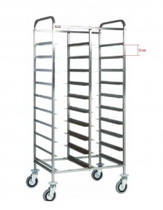 Trays trolley - Open - N. 20 trays - cm 45 x 62 x 175h