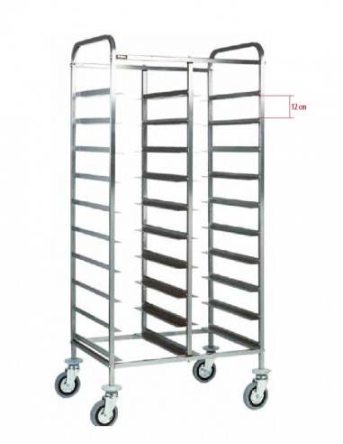 Trays trolley - Open - N. 20 trays - cm 45 x 62 x 175h