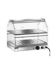 Vetrina neutra per croissant con 2 ripiani - Cm 50