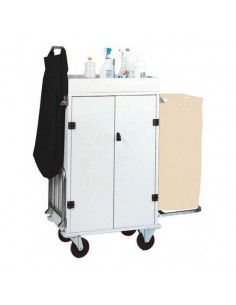 Carrello portabiancheria e multiuso - Due portasacchi -...