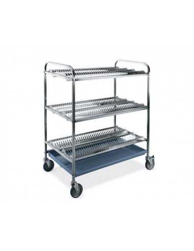 Trolley trolley - N° dishes 216 Ø 16 ÷ 26 - cm 102x62x121h