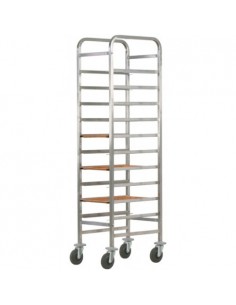 Carrello portavassoi rinforzato - Aperto - Paracolpi - cm...