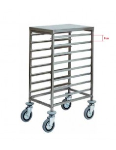 Trolleys - Paracolpi - N. 8 hojas GN 2/1 - cm 44.5 x 62 x...
