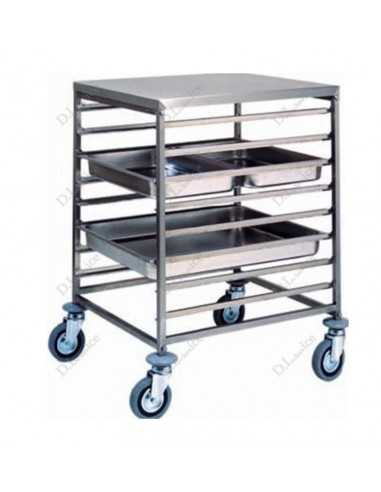 Trolleys GN - Paracolpi - N. 8/16 pans - cm 64.5 x 62 x 94h