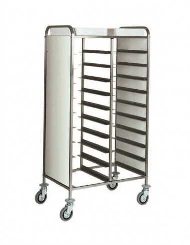 Wall racks - Side panels - N. 20 trays - cm 45 x 62 x 175h