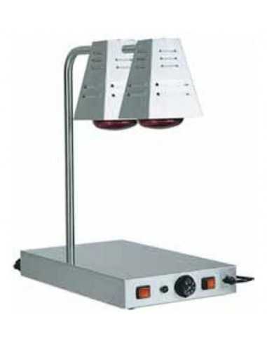 Infrared lamp - N° 2 lamps - cm 58x 33 x 68h