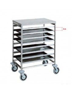 Portateglie pasticceria - N. 8 teglie – Paracolpi – cm 52...