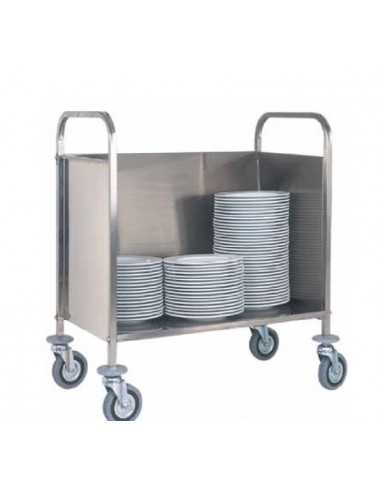 Carro plano - N.1 estante - N. 200 platos - cm...