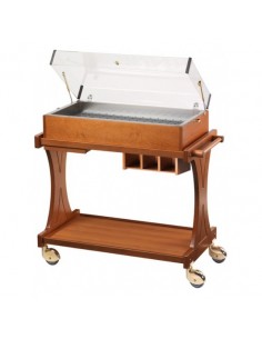 Service trolley - Multilayer wood - Cupola - N. 2 shelves...