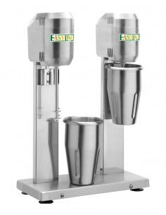 Frullino frappè da 0.8 litri x 2 con bicchieri in acciaio