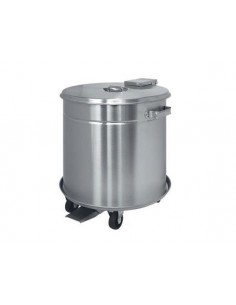 Stainless steel pad - Capacity liters 50 - Cover with...