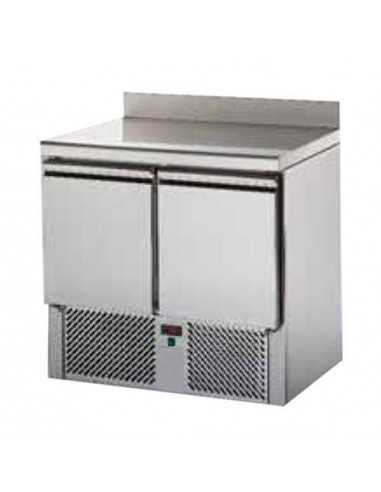 Refrigerated Salads - Stainless Steel - Alzatina - N. 2 doors - cm 90.4x70x98 h