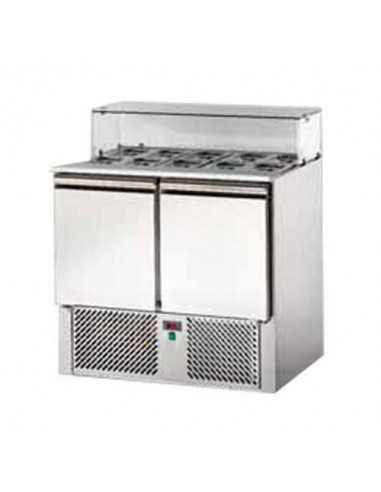 Refrigerated Salads - N. 2 doors - Veterina portaingredienti - cm 90x70x105.8 h