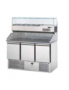 Ensaladas refrigeradas - N. 3 puertas - Granito piso - cm...