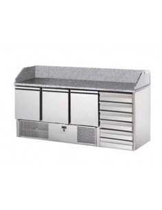 Refrigerated Salads - N. 3 doors - N.6 neutral drawers -...