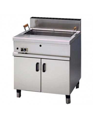 Pastry fryer - A gas - Capacity lt 28 - Faucet - cm 80 x 70 x 85 h