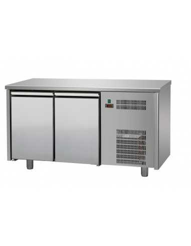 Tabla refrigerada - N. 2 puertas - Cm 146 x 60 x 85/92 h