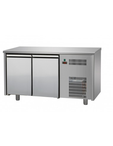 Tavolo refrigerato - N. 2 porte - Cm 146 x 60 x 85/92 h