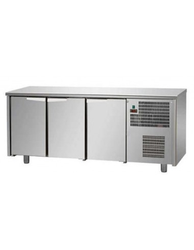 Refrigerated table - N. 3 doors - cm 191x60x85/92 h