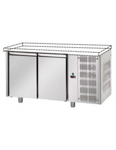 Countertop-less refrigerated table with 2 doors -...